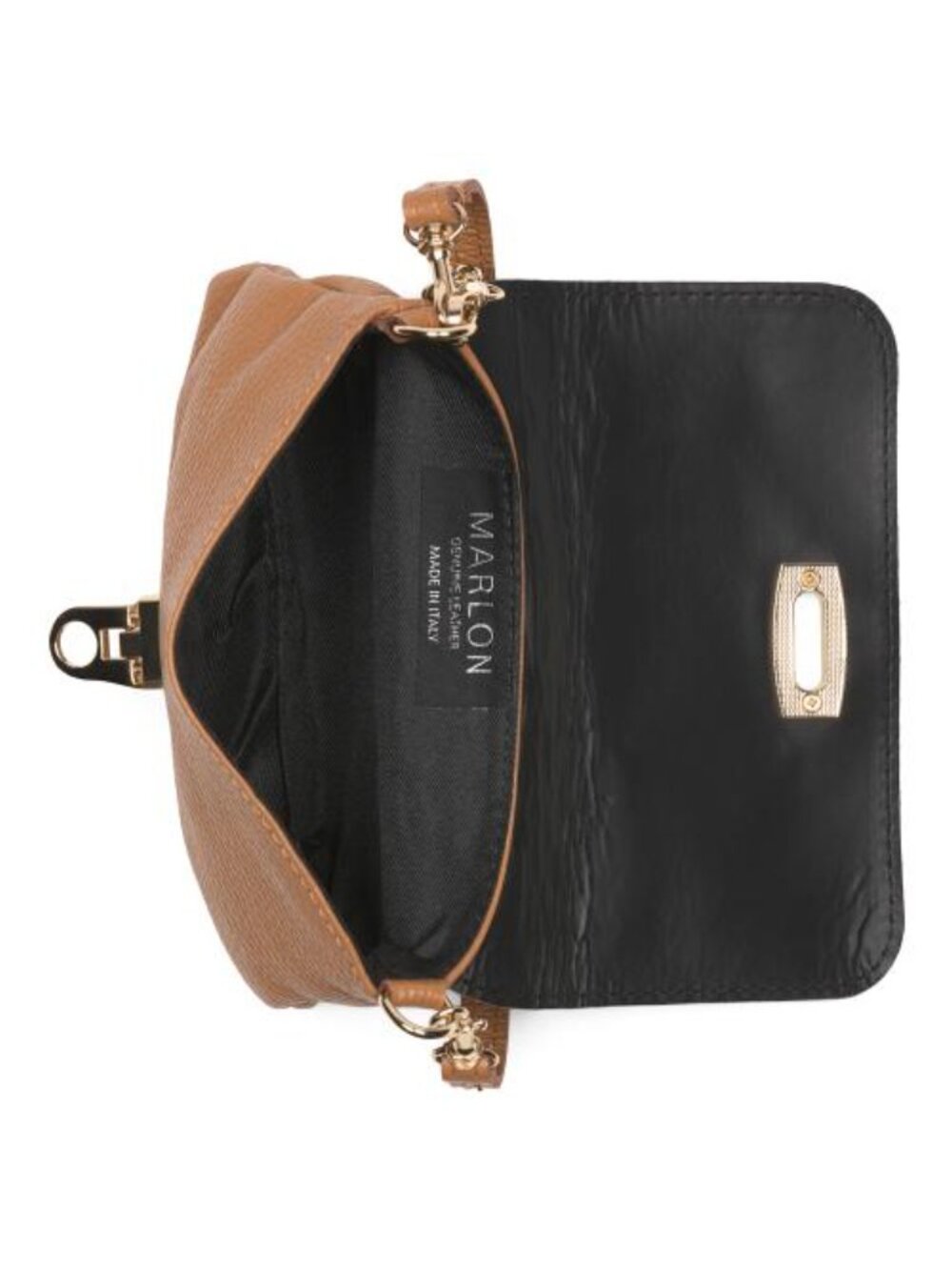 MARLON Made In Italy Leather Wristlet Pochette - Picture 2 of 4